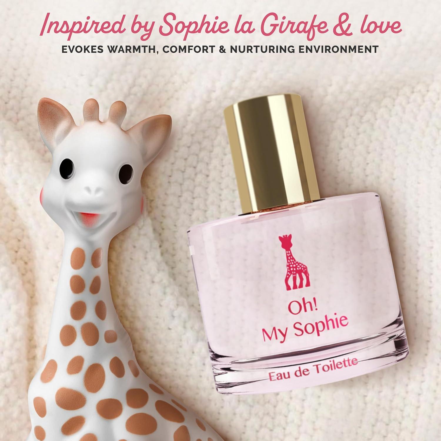 imageSophie la girafe Eau de Toilette Includes Sophie Teether Nostalgic Childhood Scent of Citrus ampamp Vanilla 50 ml or 17 fl ozOh My Sophie
