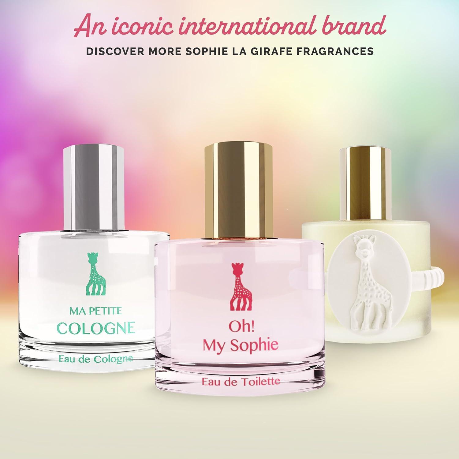 imageSophie la girafe Eau de Toilette Includes Sophie Teether Nostalgic Childhood Scent of Citrus ampamp Vanilla 50 ml or 17 fl ozOh My Sophie
