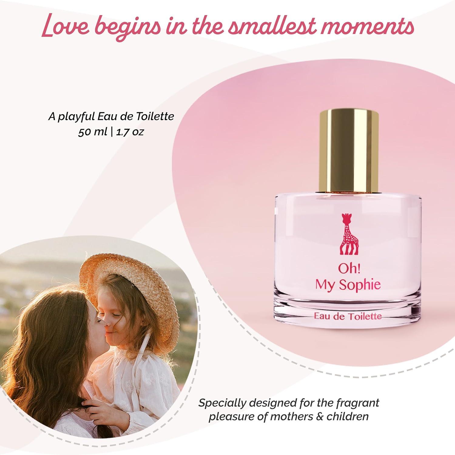 imageSophie la girafe Eau de Toilette Includes Sophie Teether Nostalgic Childhood Scent of Citrus ampamp Vanilla 50 ml or 17 fl ozOh My Sophie
