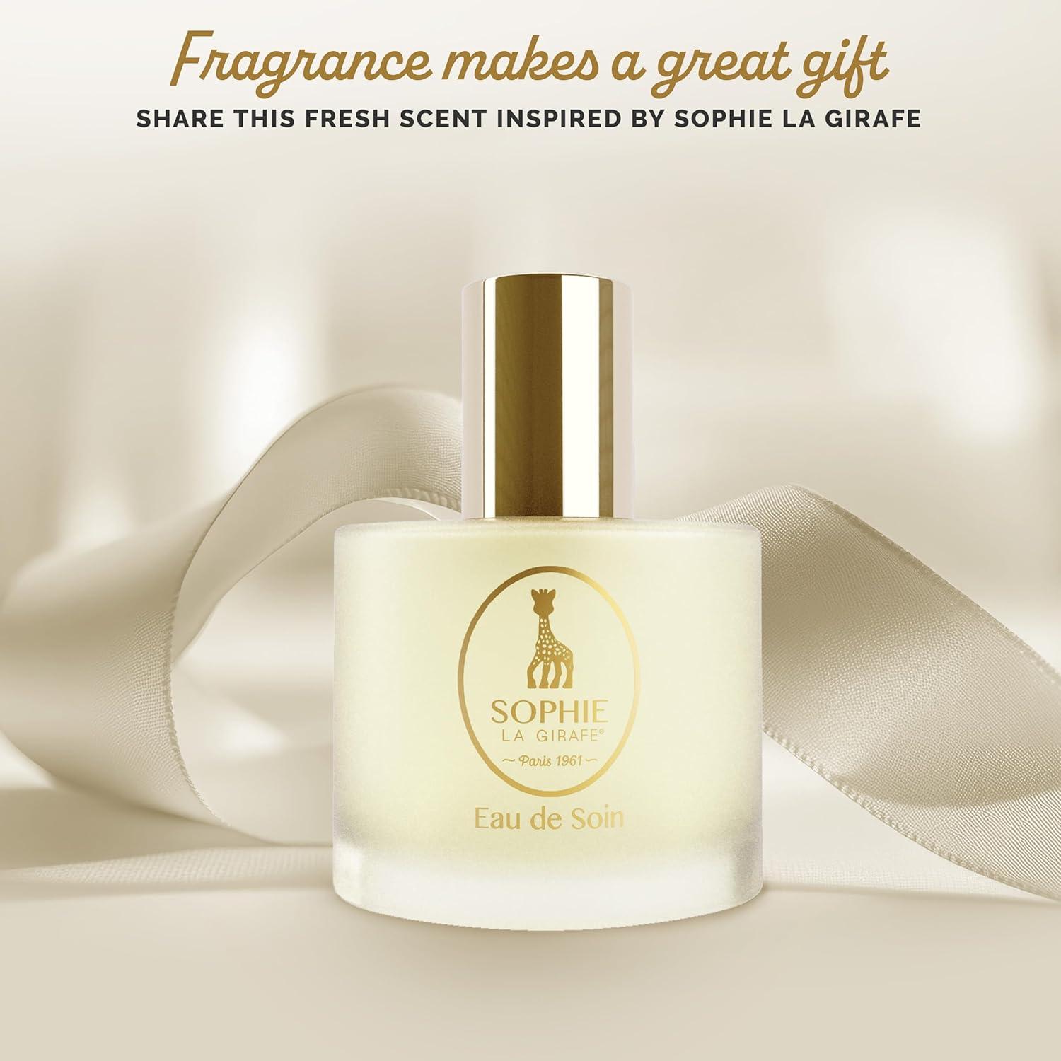 imageSophie la girafe Eau de Toilette Includes Sophie Teether Nostalgic Childhood Scent of Citrus ampamp Vanilla 50 ml or 17 fl ozScented Skincare Water