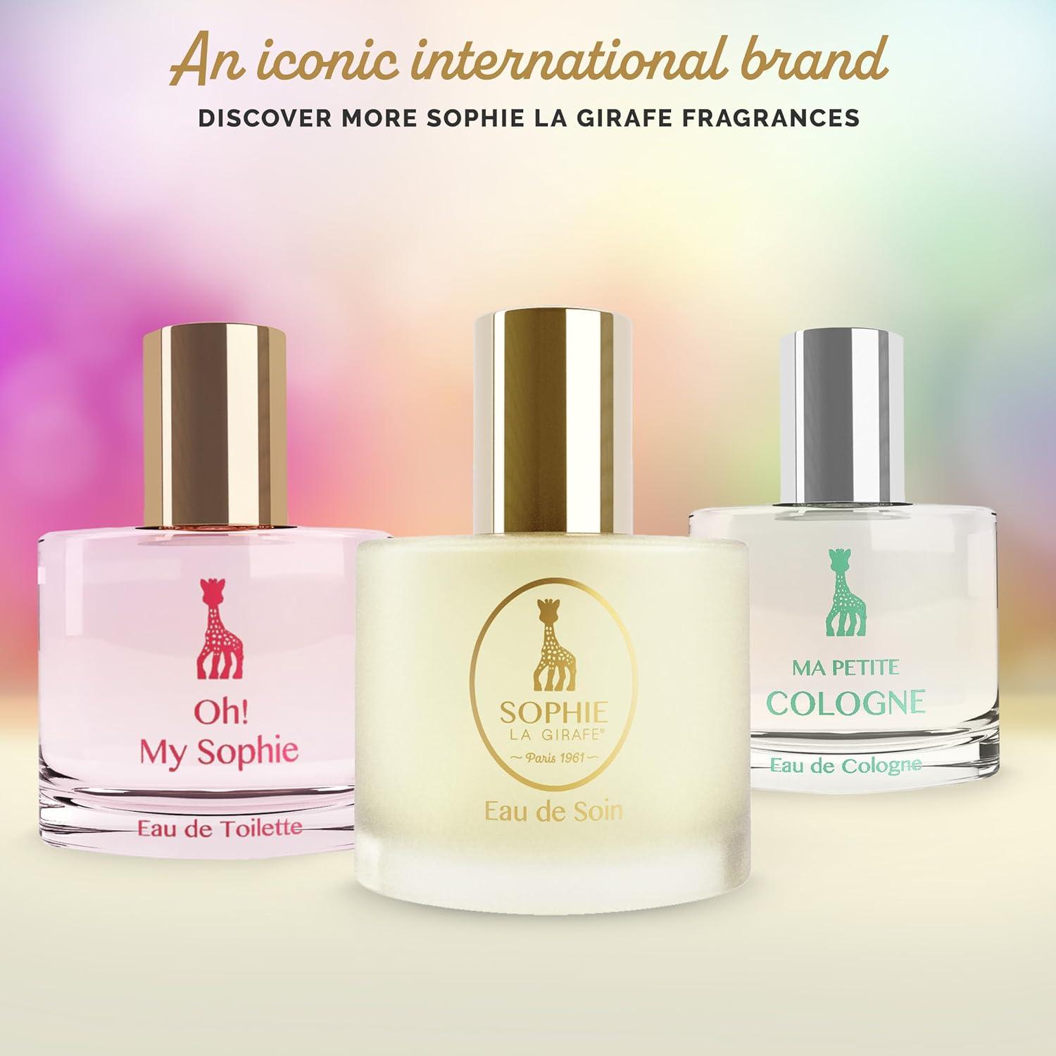 imageSophie la girafe Eau de Toilette Includes Sophie Teether Nostalgic Childhood Scent of Citrus ampamp Vanilla 50 ml or 17 fl ozScented Skincare Water