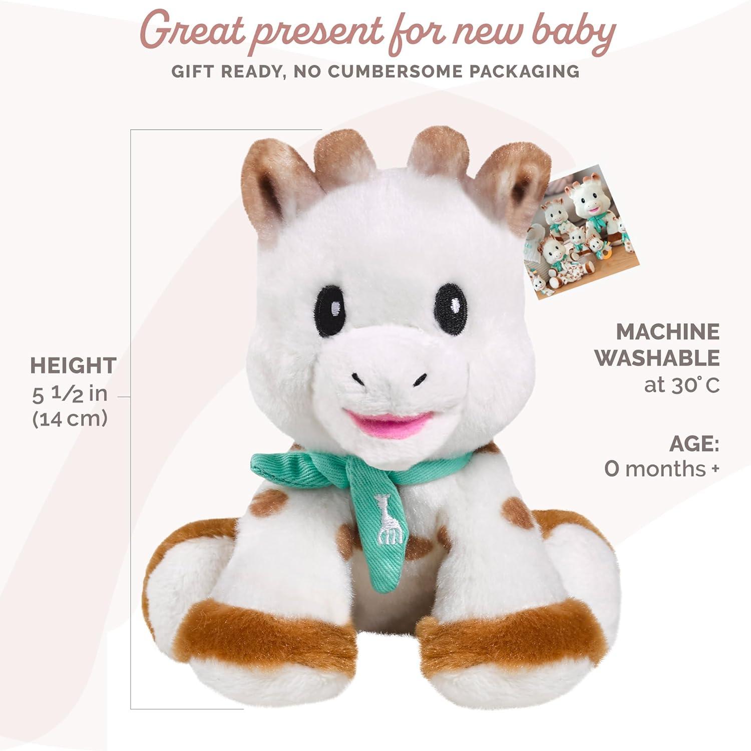 imageSophie la girafe Sweetie Baby Sophie Plush Ultra Soft Flexible ampamp Easy to Grasp Ideal for Travel Awaken The Senses
