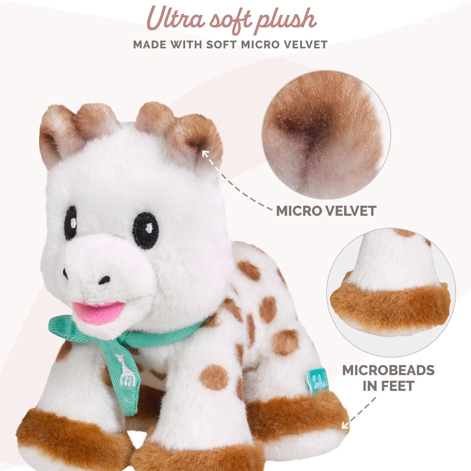 imageSophie la girafe Sweetie Baby Sophie Plush Ultra Soft Flexible ampamp Easy to Grasp Ideal for Travel Awaken The Senses