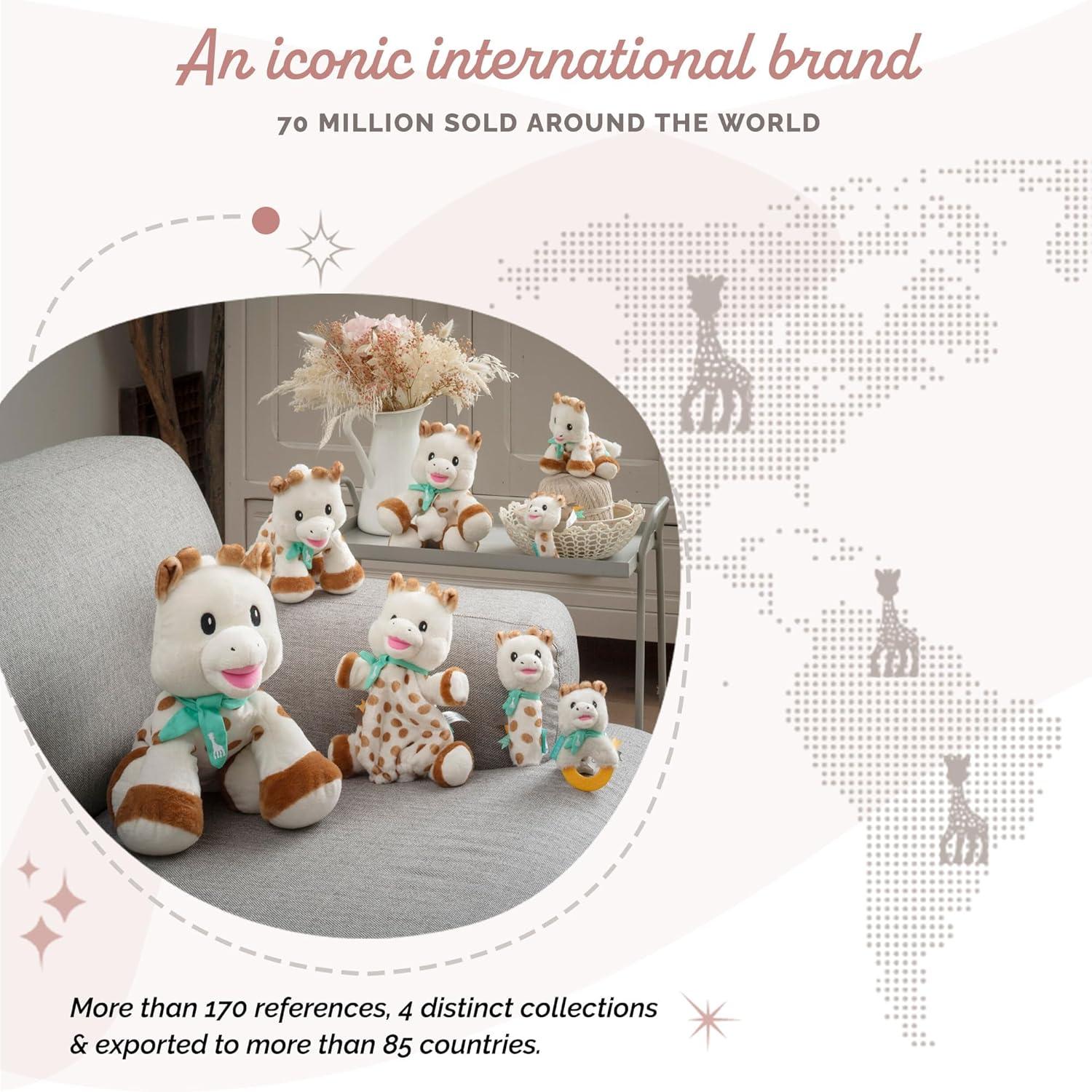 imageSophie la girafe Sweetie Puppet Comforter Ultra Soft ampamp Fun Comfort or Entertain Baby with Sophie Puppet Awaken All 5 Senses