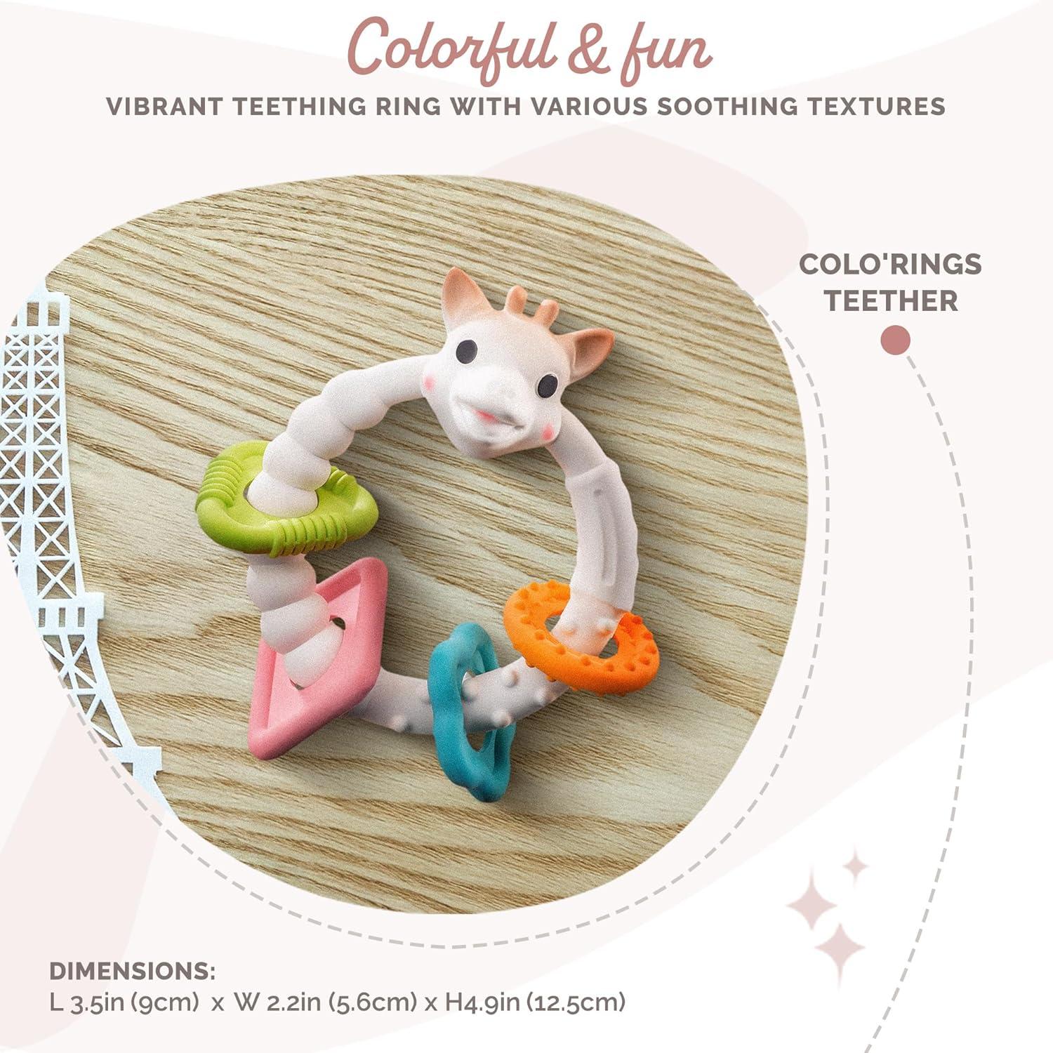 imageSophie la girafe Teething Colorings Light ampamp Easy to Grasp Designed with Natural Rubber to Soothe ampamp Awaken All 5 Senses