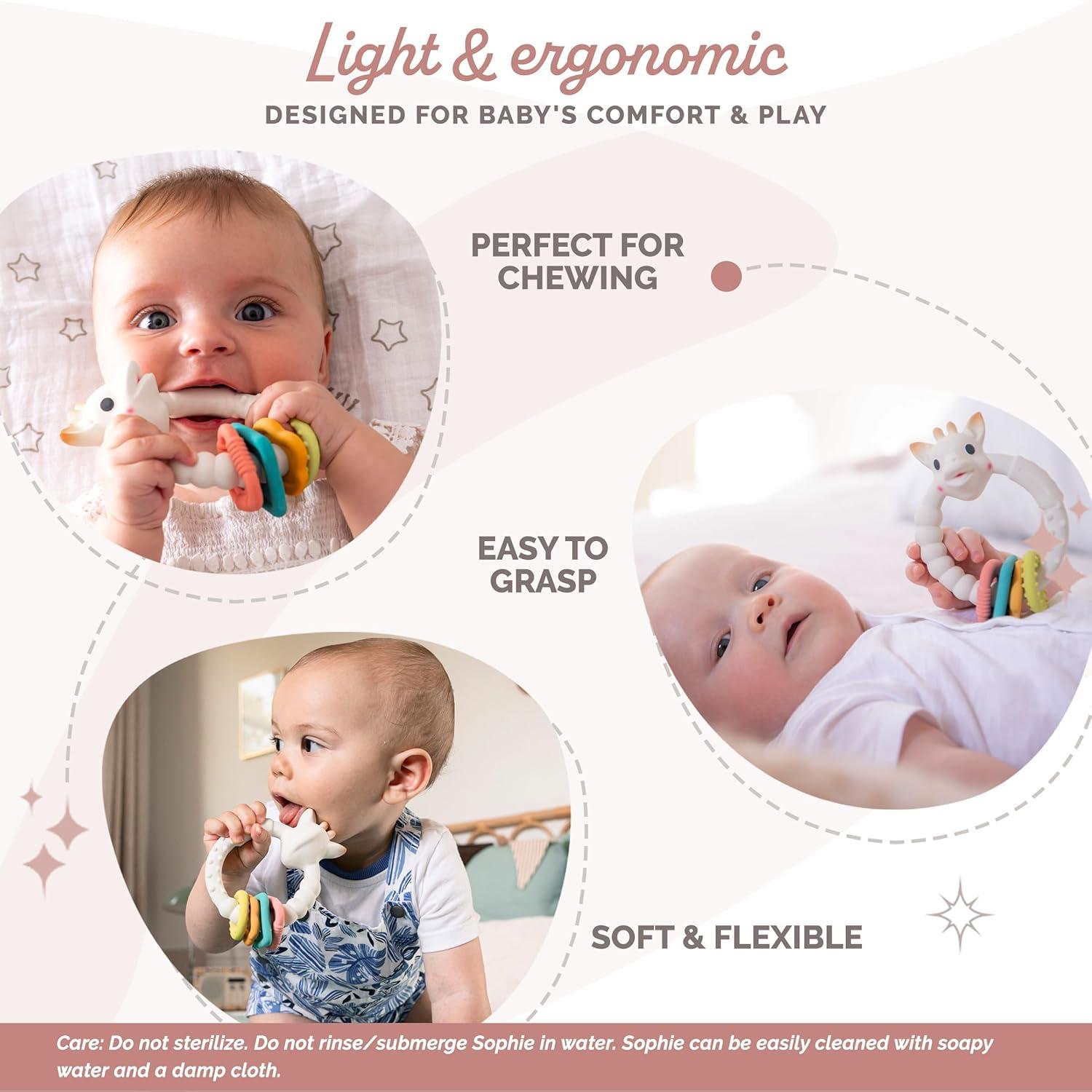 imageSophie la girafe Teething Colorings Light ampamp Easy to Grasp Designed with Natural Rubber to Soothe ampamp Awaken All 5 Senses