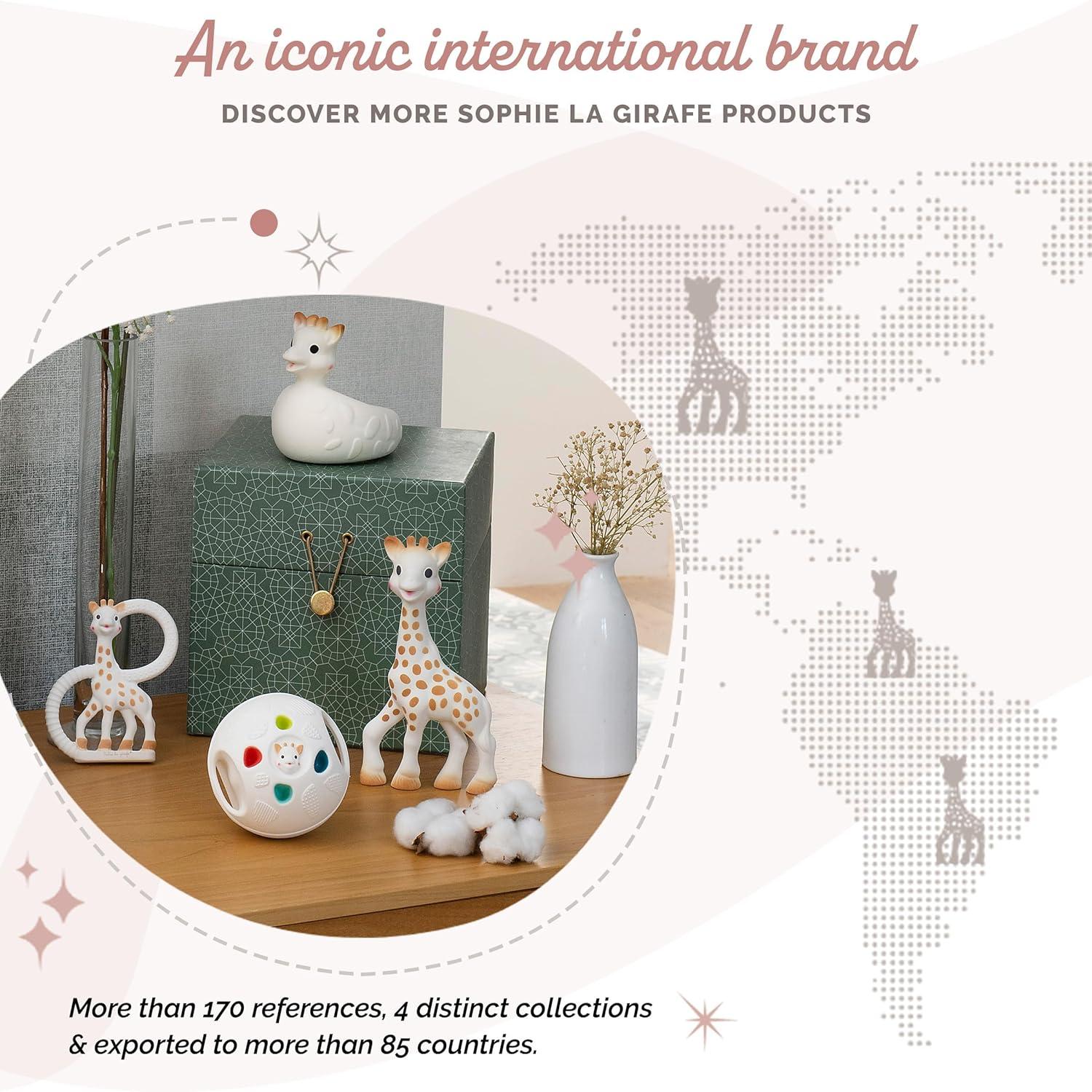 imageSophie la girafe Teething Ring Made from Natural Rubber Designed for Teething Babies Awaken All 5 Senses Easy to Clean