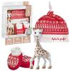 imageSophie la girafe My Christmas with Sophie Gift Set  Includes Sophie la girafe Christmas Cap ampamp Socks  Handcrafted in France  Comfort ampamp Soothe  Awaken All 5 Senses