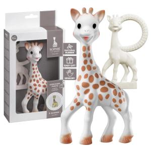 Sophie la girafe, Award Set | Includes Sophie la girafe, a Sophie la girafe Mini Teether & Photo Instructions | Handcrafted for 60 Years in France | Natural Rubber | Designed for Teething Babies