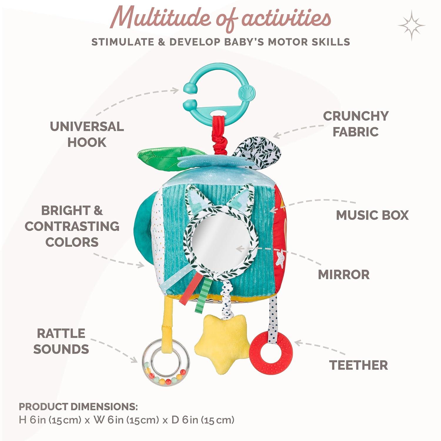 imageSophie la girafe Maxi Sensory Cube Soft Fun ampamp Easy to Grasp 9 Activities to Awaken Babys Senses