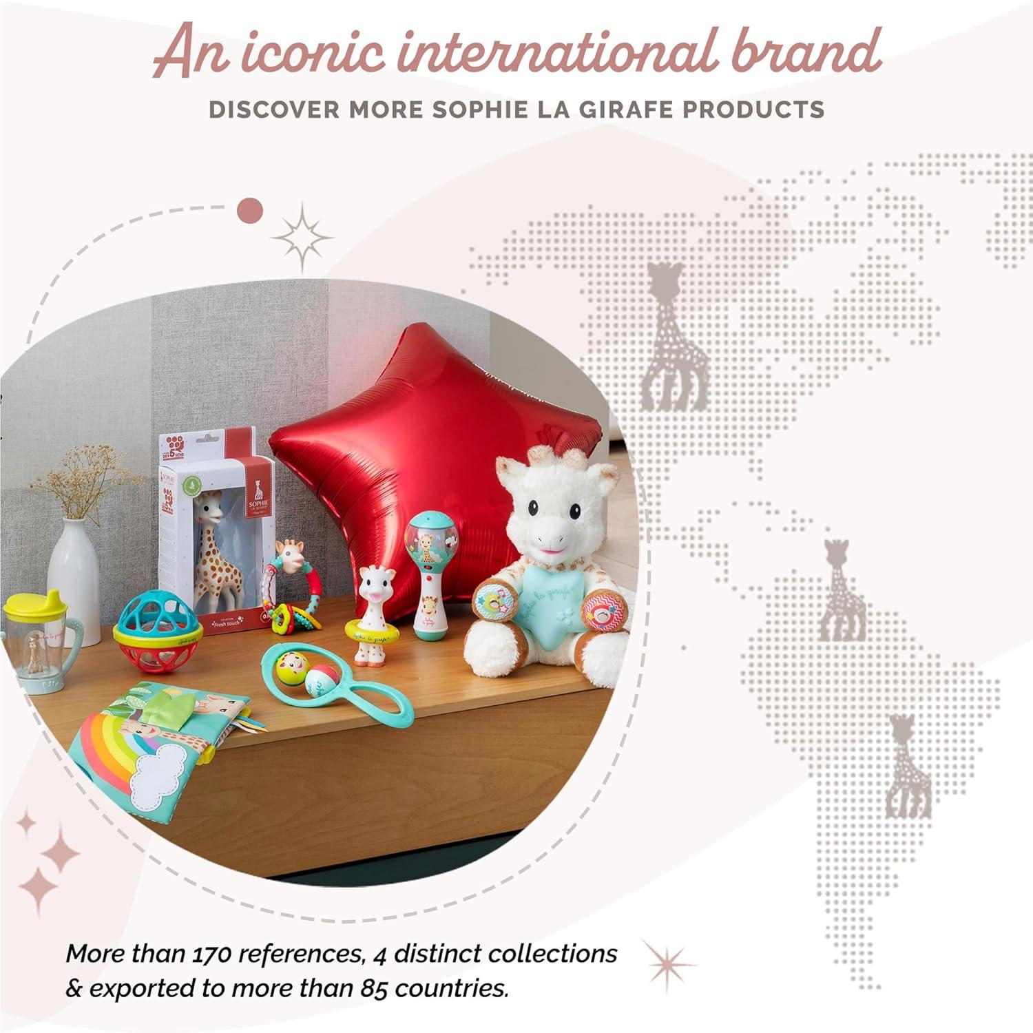 imageSophie la girafe MultiTextured Rattle Light ampamp Easy to Grasp Awaken All 5 Senses