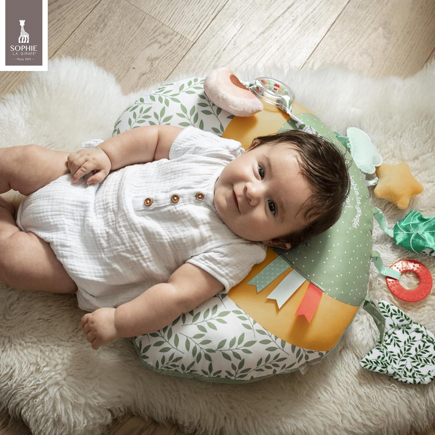 image:imageSophie la girafe Cosy Play Cushion Ergonomic Shape for Breastfeeding amp Baby Many Activities to Awaken All 5 Senses