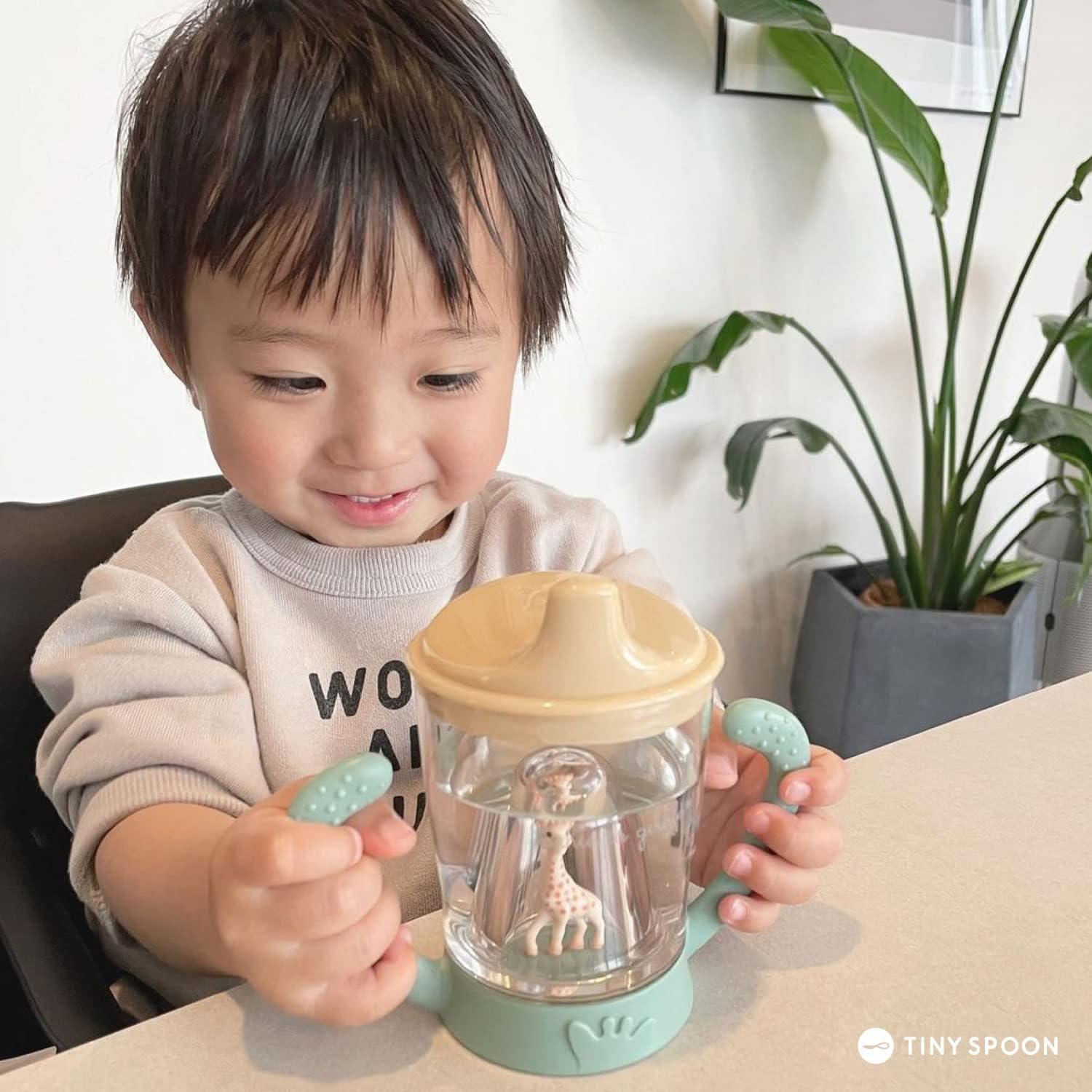 image:imageSophie la girafe AntiLeak Sippy Cup Easy Grip Trainer Cup for Babies Spill Proof Transition Cup from Bottle to Cup 180 ml 6 MonthsMascot Cup
