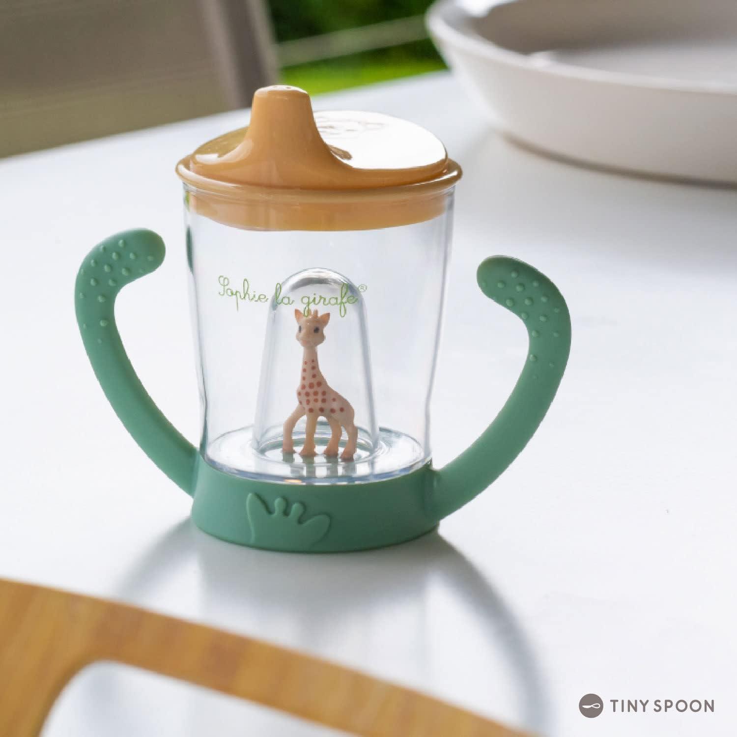 image:imageSophie la girafe AntiLeak Sippy Cup Easy Grip Trainer Cup for Babies Spill Proof Transition Cup from Bottle to Cup 180 ml 6 MonthsMascot Cup