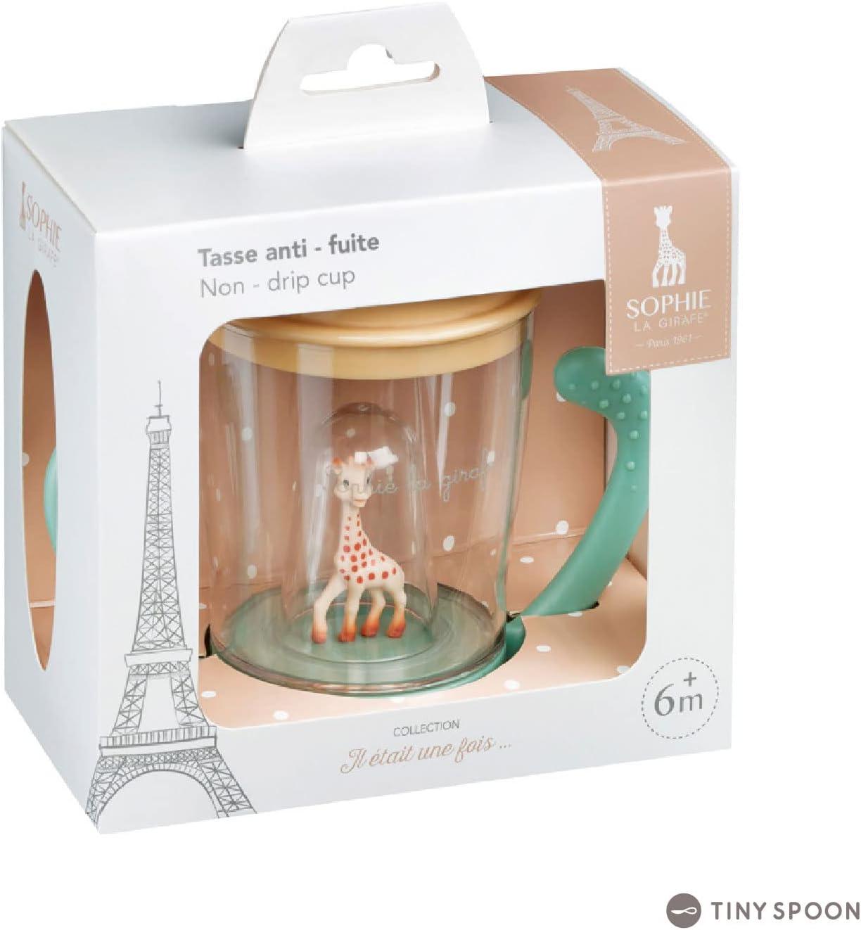 image:imageSophie la girafe AntiLeak Sippy Cup Easy Grip Trainer Cup for Babies Spill Proof Transition Cup from Bottle to Cup 180 ml 6 MonthsMascot Cup