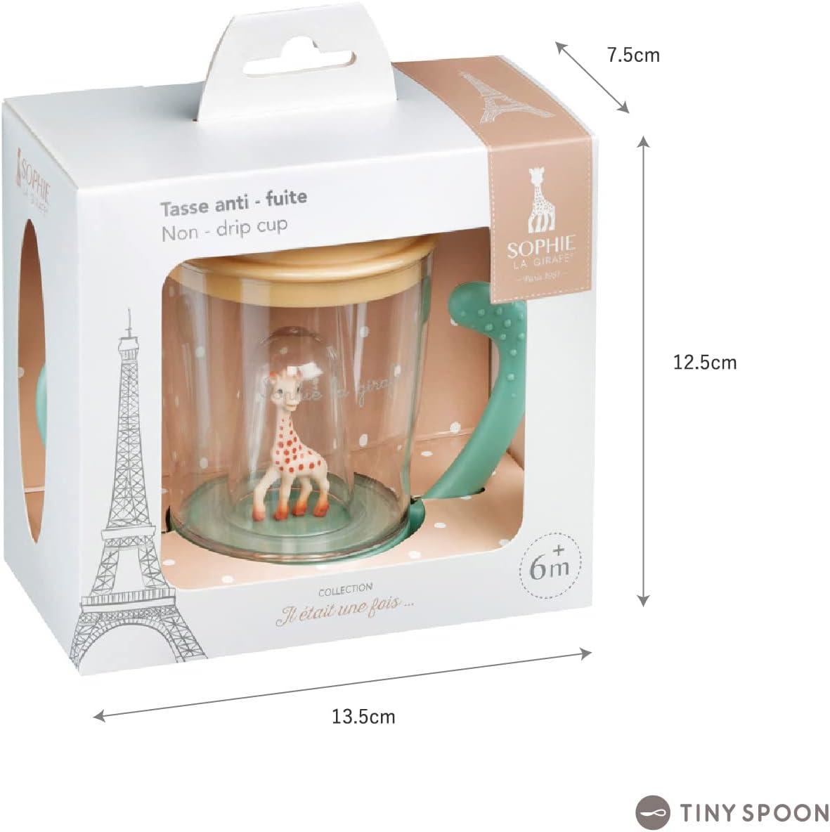 image:imageSophie la girafe AntiLeak Sippy Cup Easy Grip Trainer Cup for Babies Spill Proof Transition Cup from Bottle to Cup 180 ml 6 MonthsMascot Cup