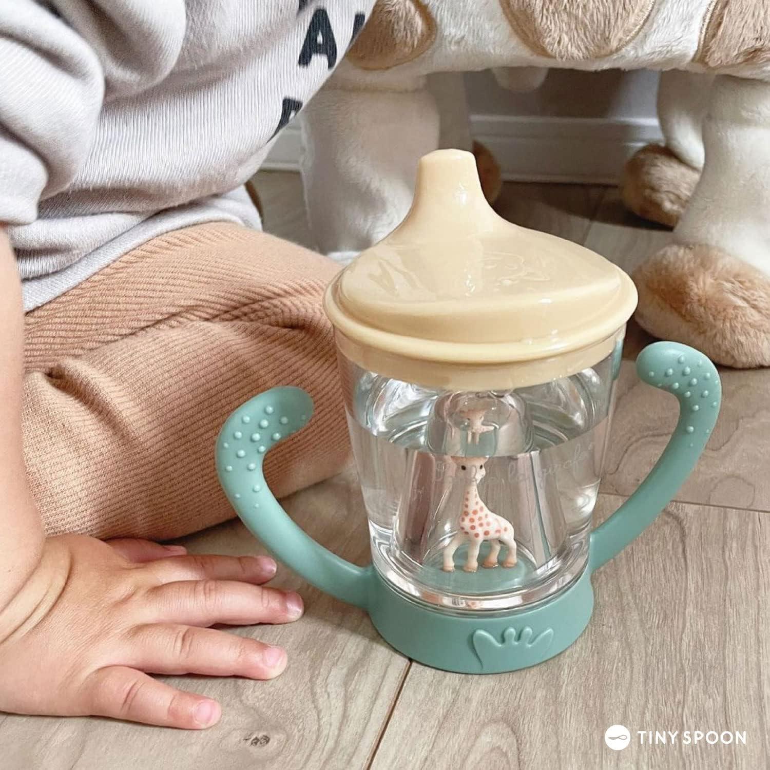 image:imageSophie la girafe AntiLeak Sippy Cup Easy Grip Trainer Cup for Babies Spill Proof Transition Cup from Bottle to Cup 180 ml 6 MonthsMascot Cup