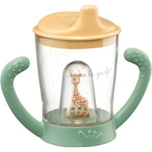Sophie la girafe Anti-Leak Sippy Cup, Easy Grip Trainer Cup for Babies, Spill Proof Transition Cup from Bottle to Cup, 180 ml, 6+ Months(Mascot Cup)