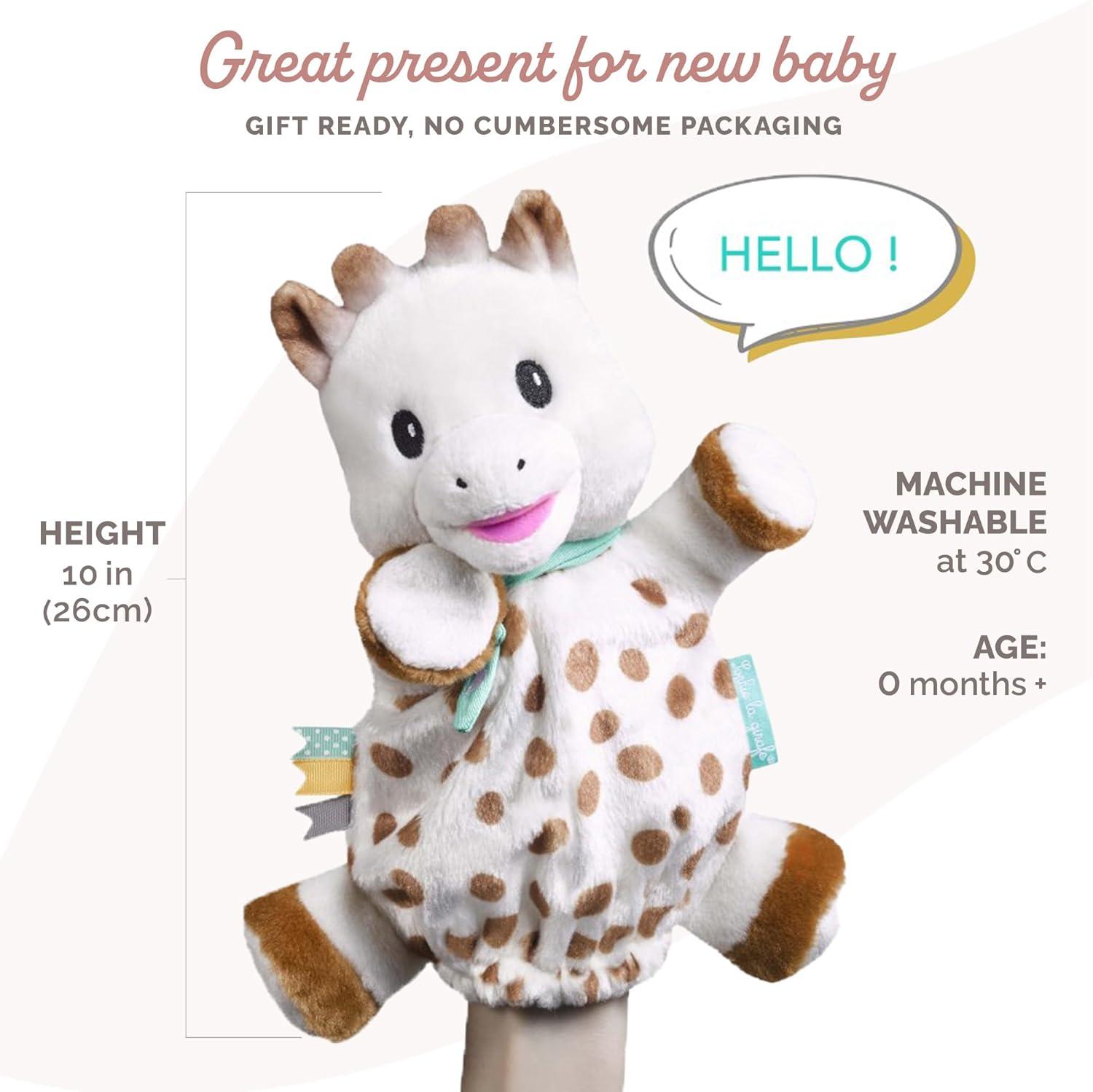 imageSophie la Girafe Doudou marionnette Ultra Douce 10334 Multicolore