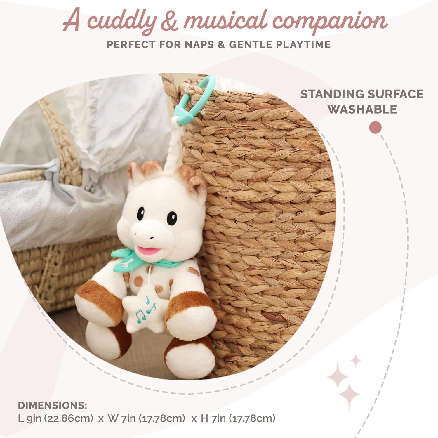 imageSophie la Girafe Peluche Musicale avec Boite Musique 20 cm 010338 Multicolore