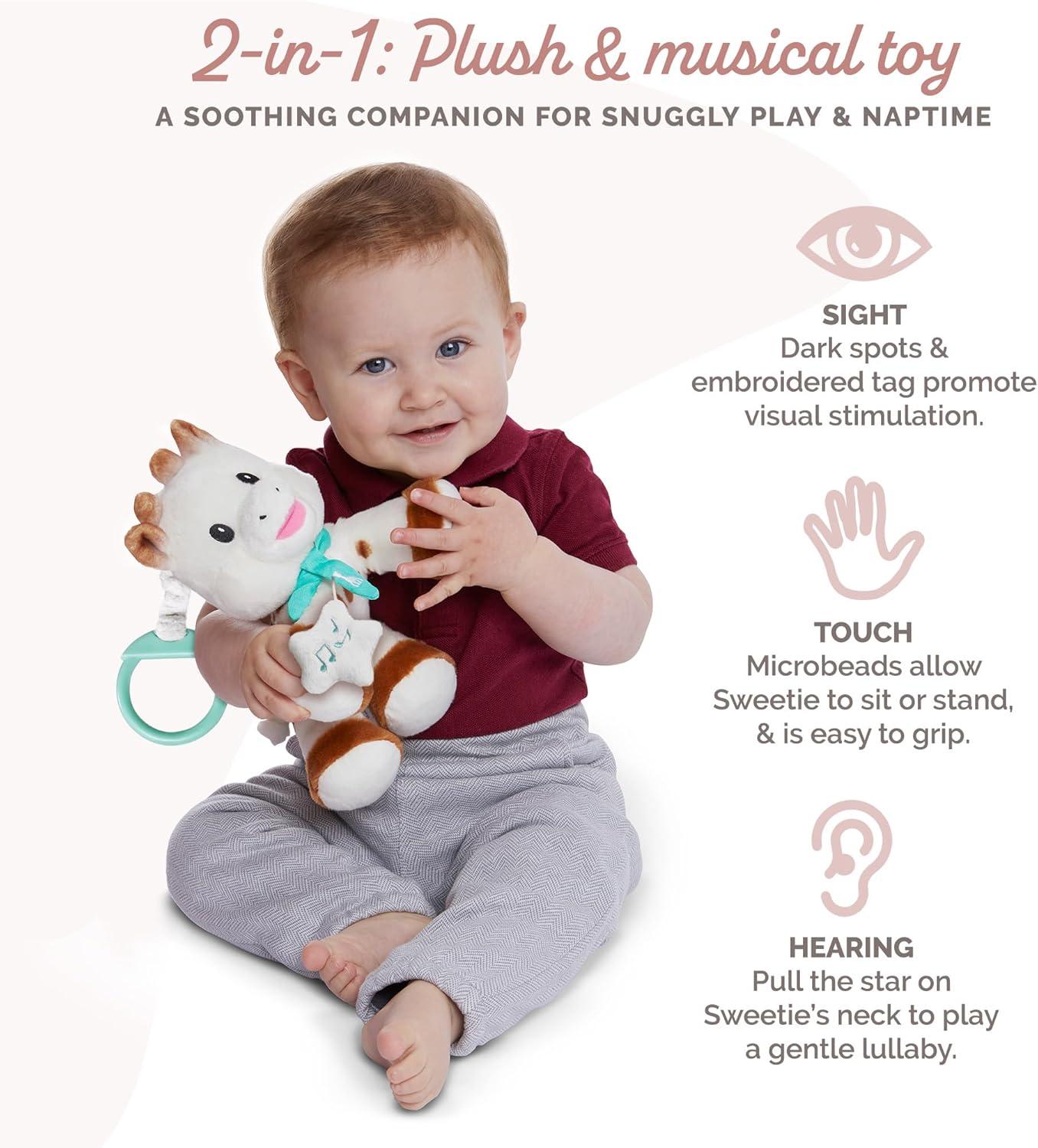 imageSophie la Girafe Peluche Musicale avec Boite Musique 20 cm 010338 Multicolore