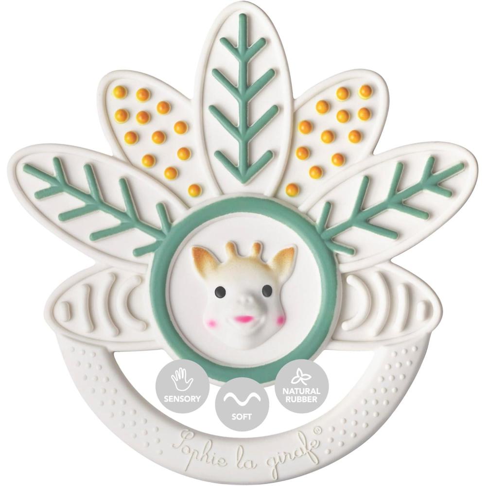 imageSophie la Girafe  Anneau Dention Mille Feuille Sophie la Girafe  Jouet  Mordiller  Caoutchouc  Diffrentes Textures  Pour Enfants  Partir de 0 Mois
