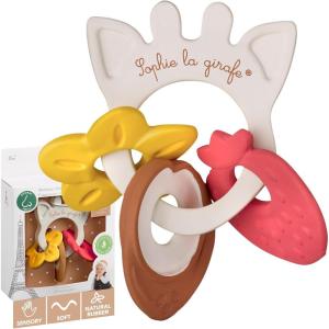 Sophie la Girafe – Anneau des Senteurs Sophie la Girafe – Jeux d&rsquo;Eveil – 3 Médaillons de Différentes Odeurs – Caoutchouc – Facile à Saisir – Pour Enfants à Partir de 0 Mois