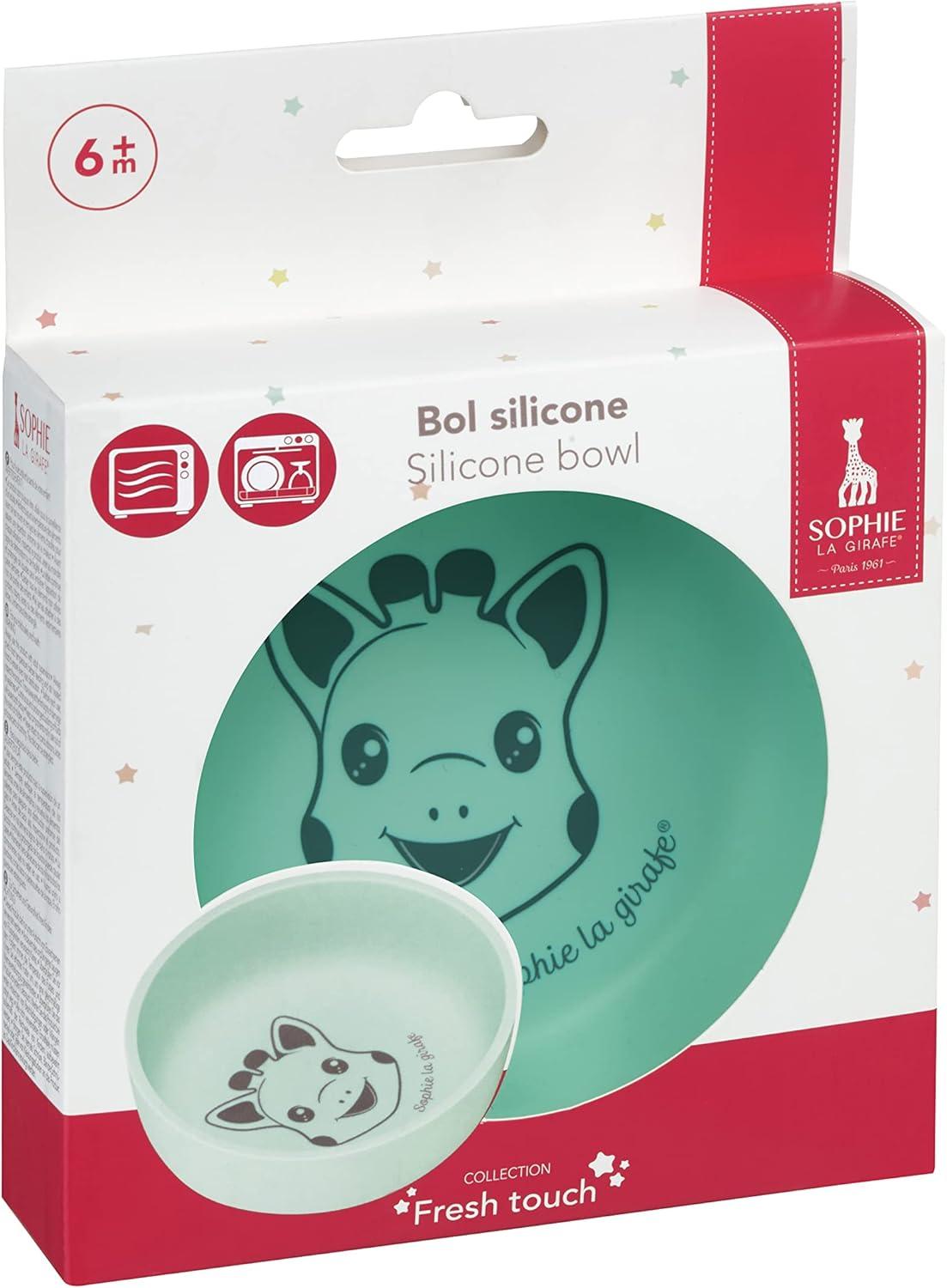 imageSophie la Girafe Bol silicone PastelBleu Vert