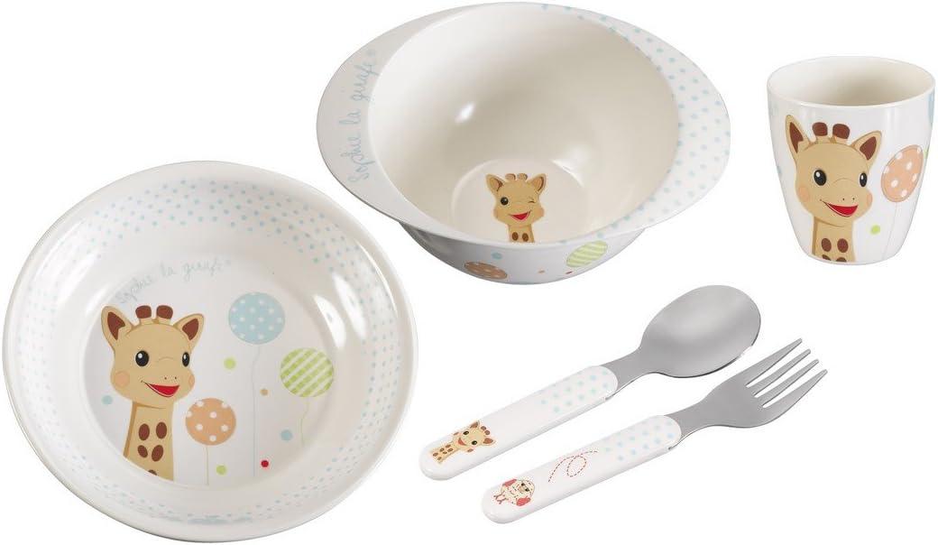 imageSophie la Girafe Fresh Touch Set Repas Mlamine Version BallonsNoir