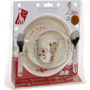 Sophie la Girafe – Fresh Touch – Set Repas Mélamine – Version Kiwi