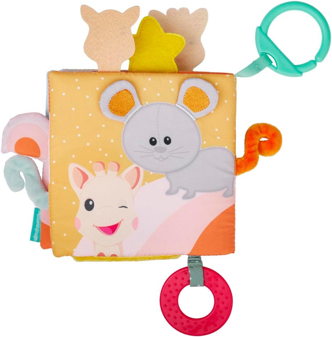imageSOPHIE LA GIRAFE Livre des Dcouvertes Sophie la girafe Jeux dEveil 8 Pages Diffrentes Activits Textures Couleurs Pour Enfants Partir de 3 Mois
