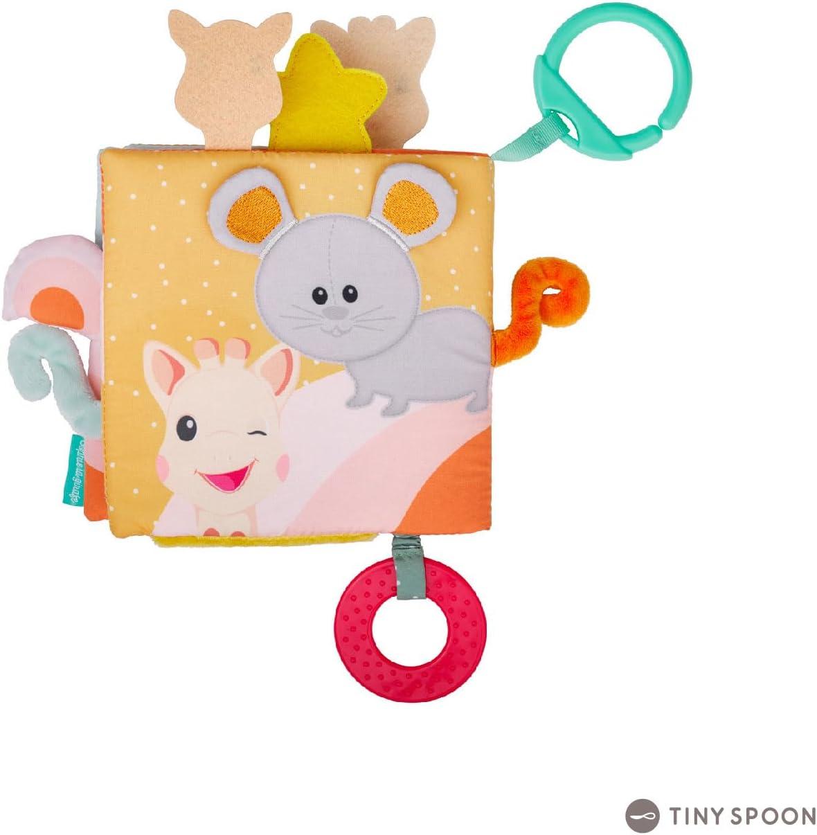 imageSOPHIE LA GIRAFE Livre des Dcouvertes Sophie la girafe Jeux dEveil 8 Pages Diffrentes Activits Textures Couleurs Pour Enfants Partir de 3 Mois