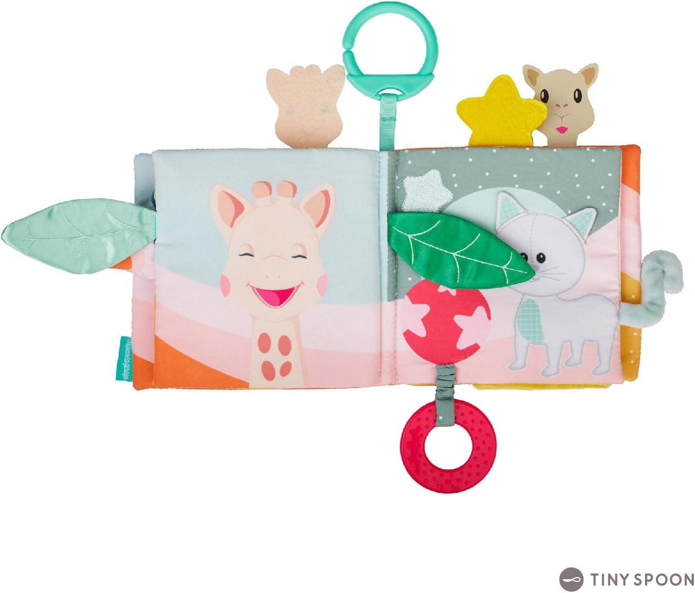 imageSOPHIE LA GIRAFE Livre des Dcouvertes Sophie la girafe Jeux dEveil 8 Pages Diffrentes Activits Textures Couleurs Pour Enfants Partir de 3 Mois