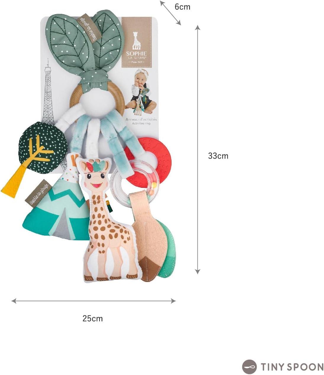 imageSophie la Girafe Anneau dActivits Sophie la Girafe Jeux dEveil Diffrentes Matires Textures et Couleurs Pour Enfants Partir de 3 Mois