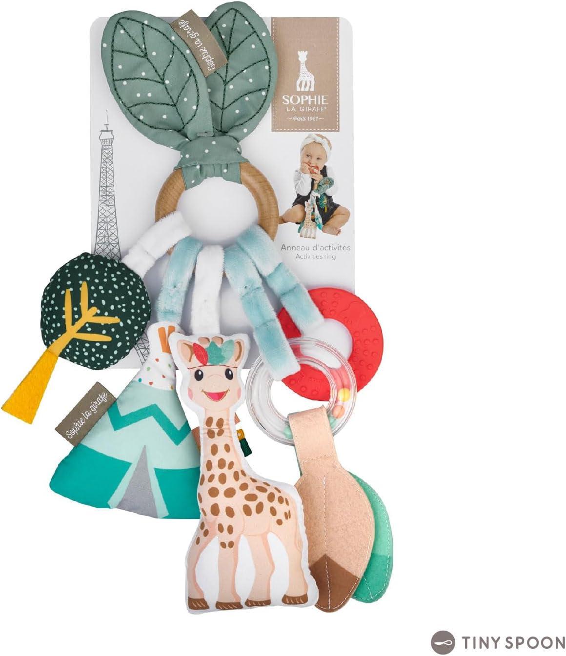 imageSophie la Girafe Anneau dActivits Sophie la Girafe Jeux dEveil Diffrentes Matires Textures et Couleurs Pour Enfants Partir de 3 Mois