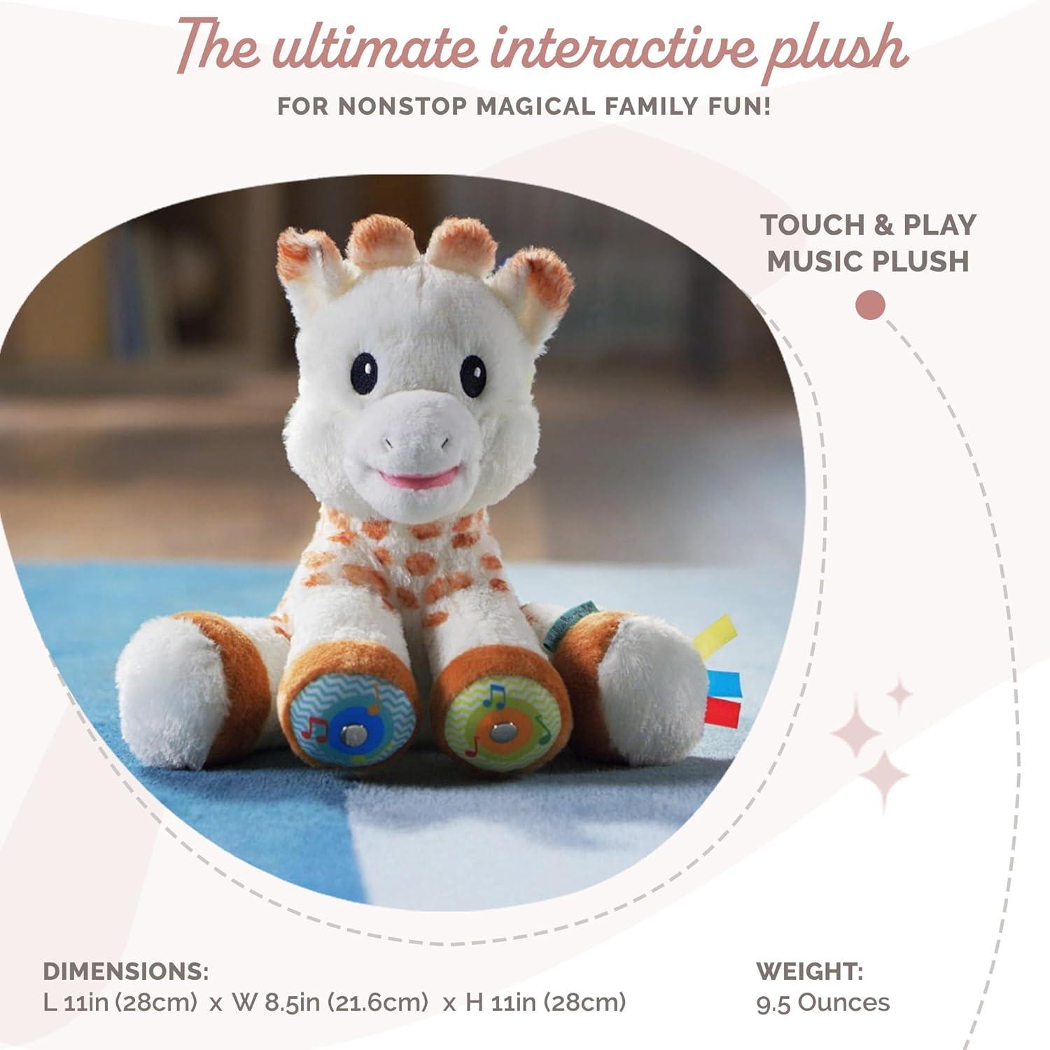 imageSophie la Girafe Peluche Touch and Music Magique 230806 Multicolore