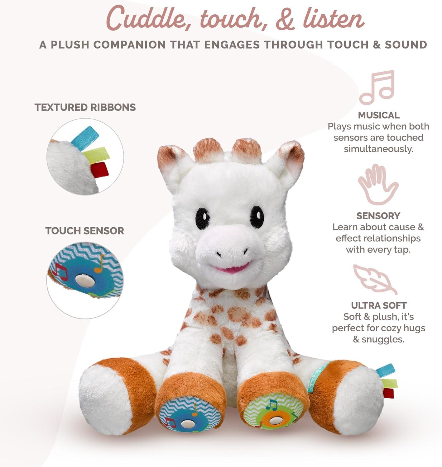 imageSophie la Girafe Peluche Touch and Music Magique 230806 Multicolore