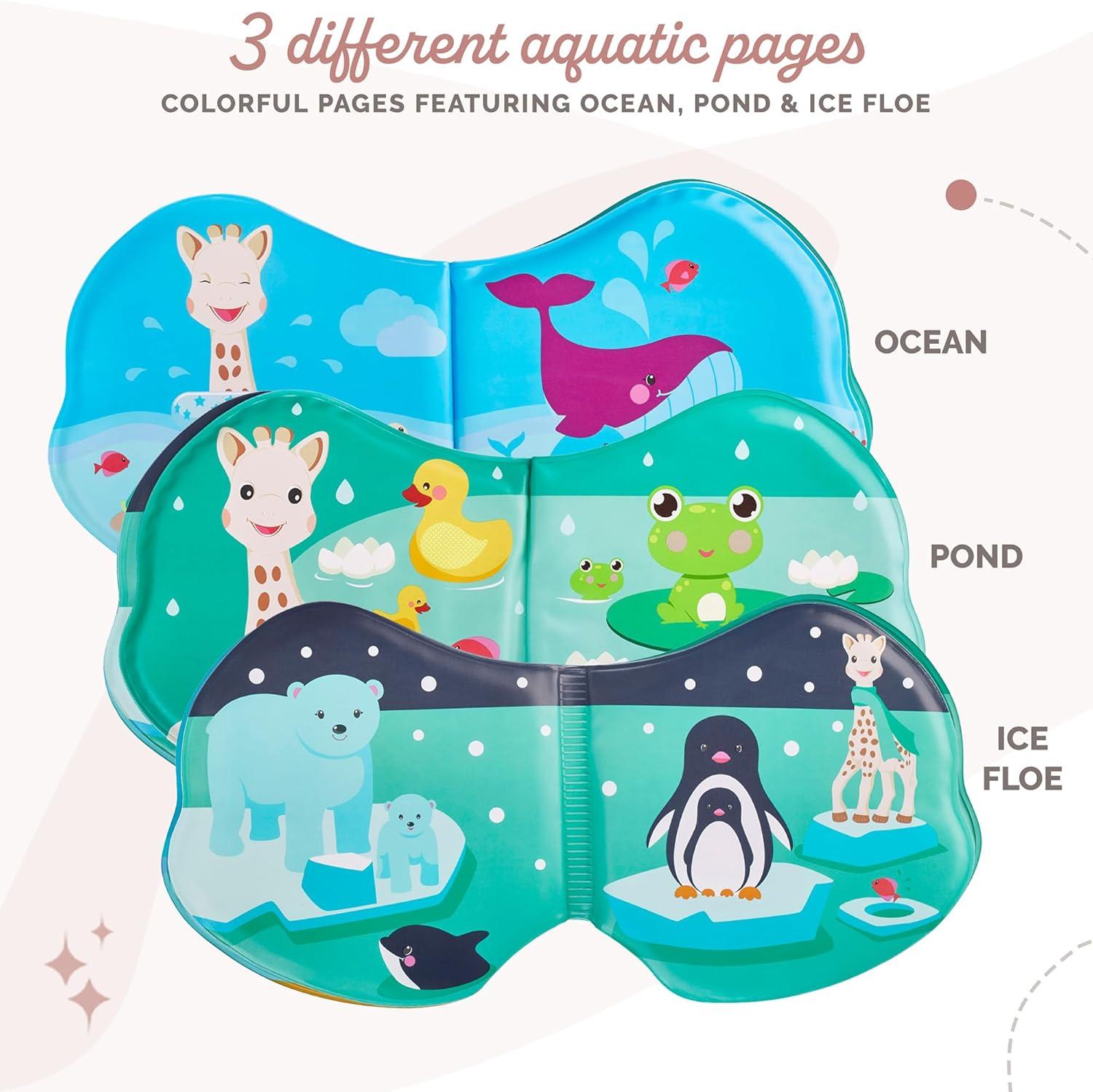 imageSophie la Girafe Sophie la Girafe Livre de Bain Sophie la Girafe Ludique et Color 8 Pages 3 Univers Aquatiques Diffrents Pour Enfants Partir de 4 MoisCollection Il tait une fois