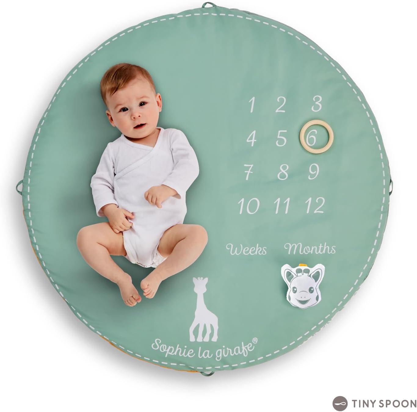 imageSophie la Girafe Tapis dEveil 2 en 1 Recto Verso Tapis de Jeux Tapis photo ge tape Set dactivit pour enfant Arches amovibles avec Activits Ludique Multicolore Taille uniqueTapis dEveil