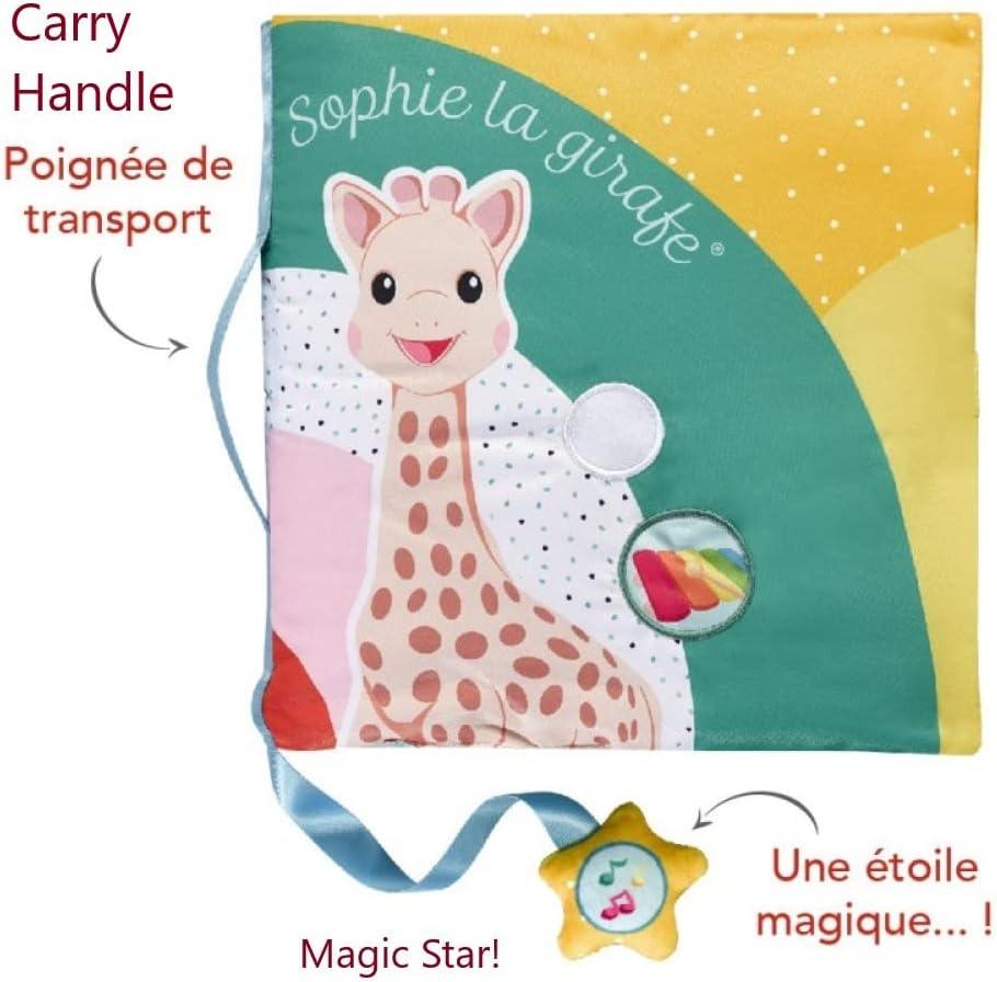 imageSophie la Girafe Touch ampamp Play Book Sophie la Girafe Livre dEveil Intractif pour Bb Facile Manipuler Maxi Format avec 8 Pages Couleurs Vives et Contrastes