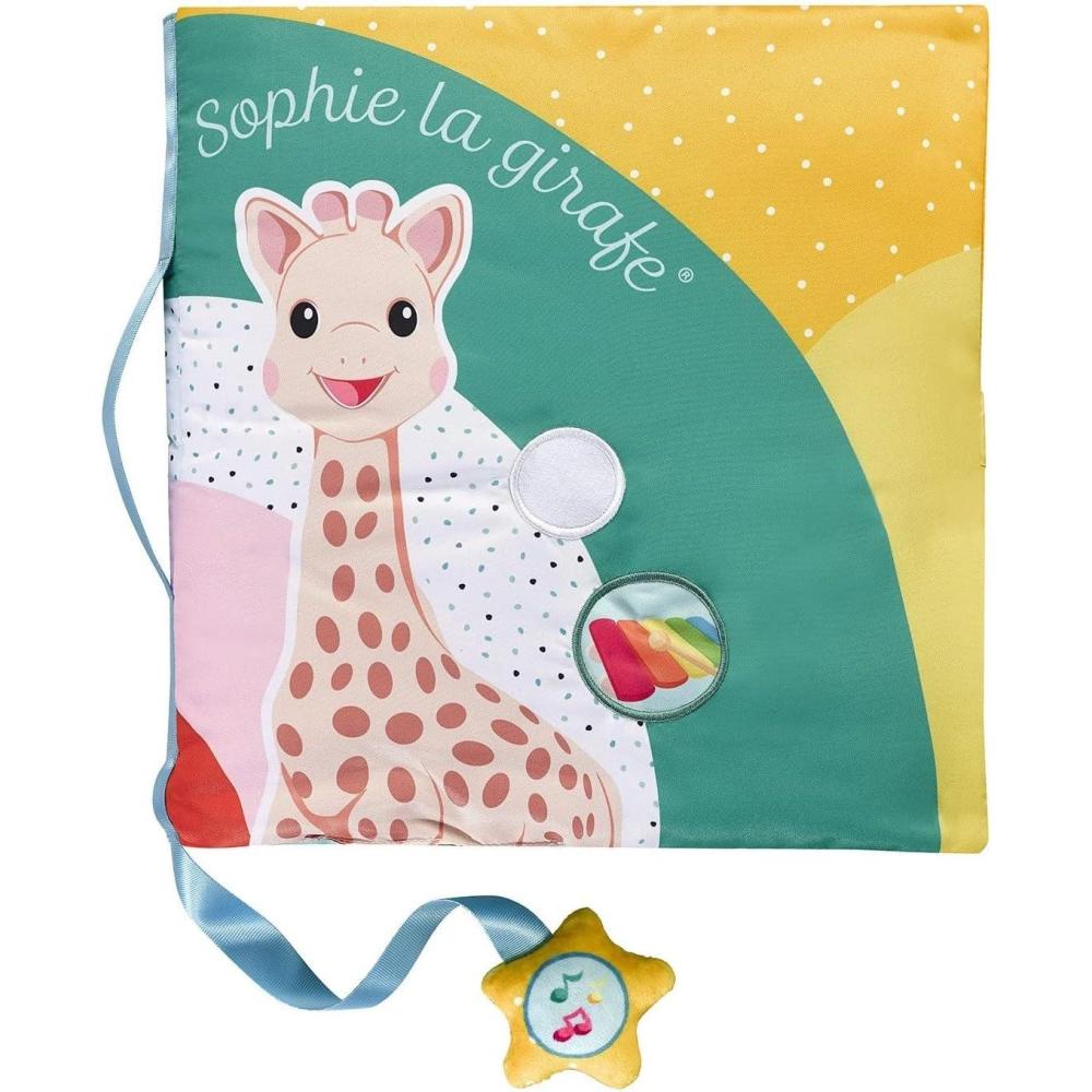 imageSophie la Girafe Touch ampamp Play Book Sophie la Girafe Livre dEveil Intractif pour Bb Facile Manipuler Maxi Format avec 8 Pages Couleurs Vives et Contrastes