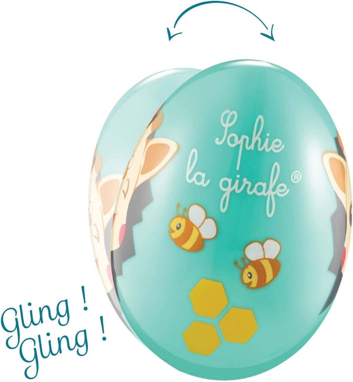 imageSophie la Girafe 2 Oeufs Maracas Jouet dEveil Stimuler le sens de loue et le toucher
