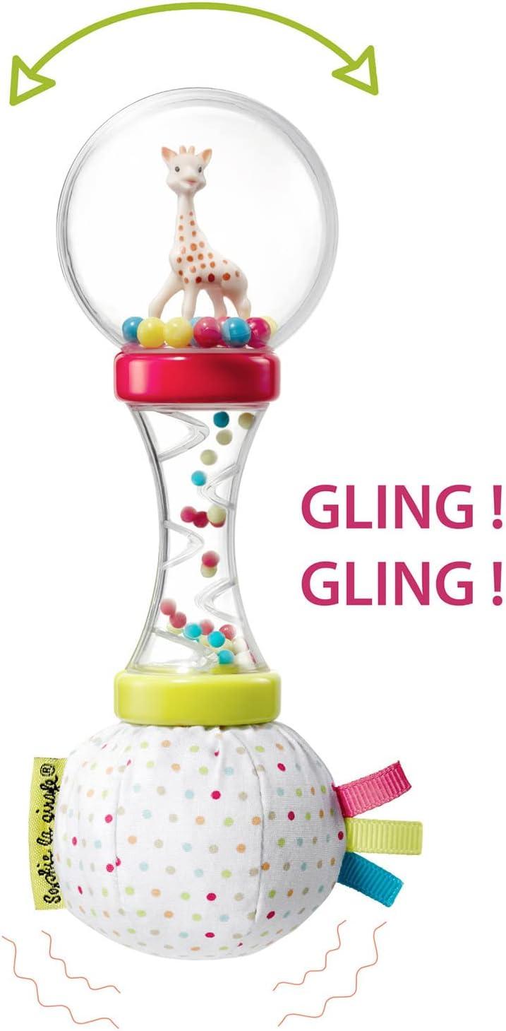 imageSophie la Girafe Hochet Soft Maracas Sophie la Girafe Instrument de musique Jouet dveil adapt aux mains de bb Dveloppe la motricit et lveil de votre enfant TUTU