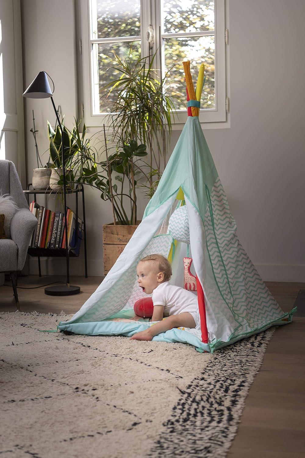 imageSophie la Girafe tipi bb avec tapis dveil volutif