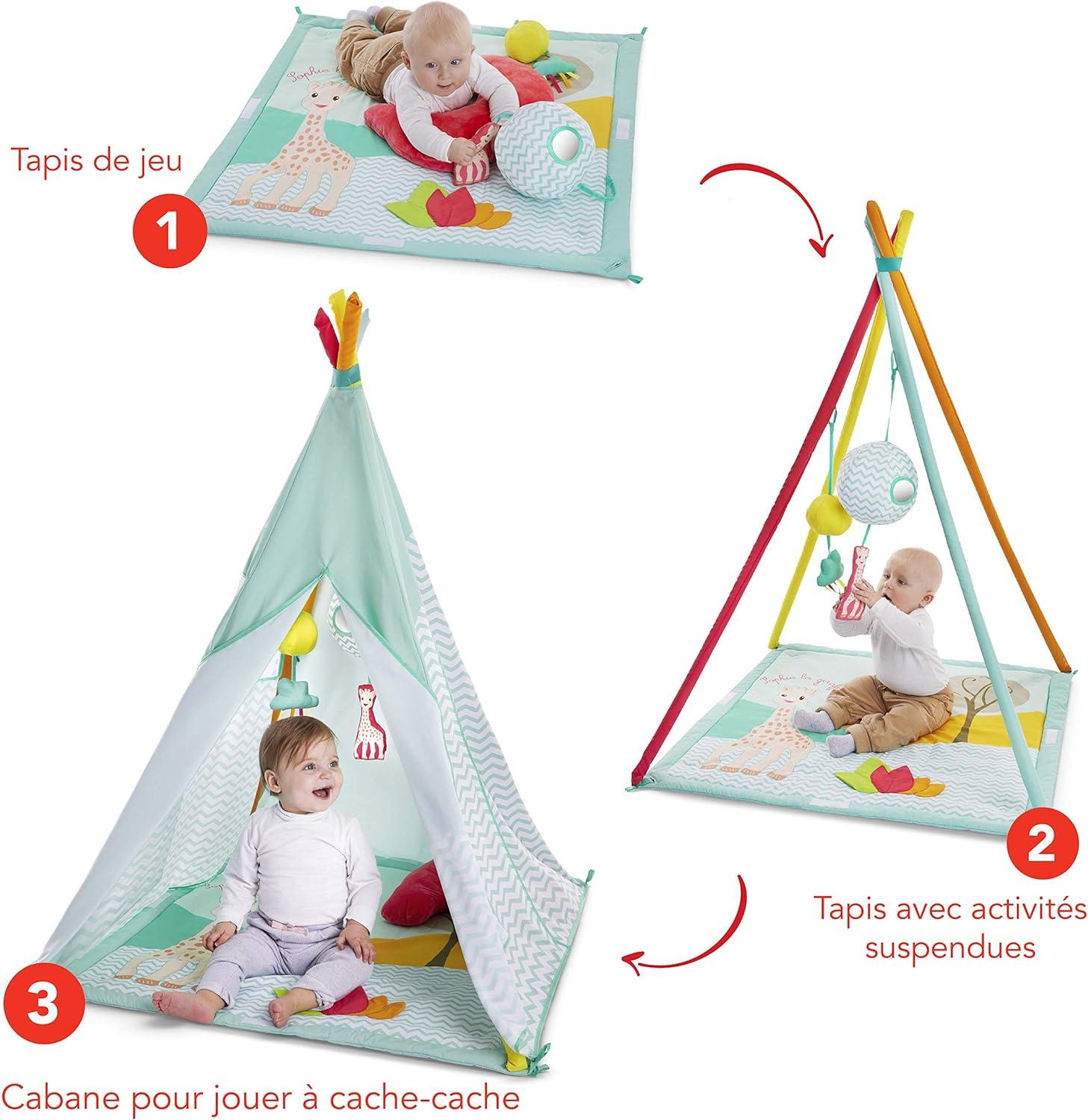 imageSophie la Girafe tipi bb avec tapis dveil volutif