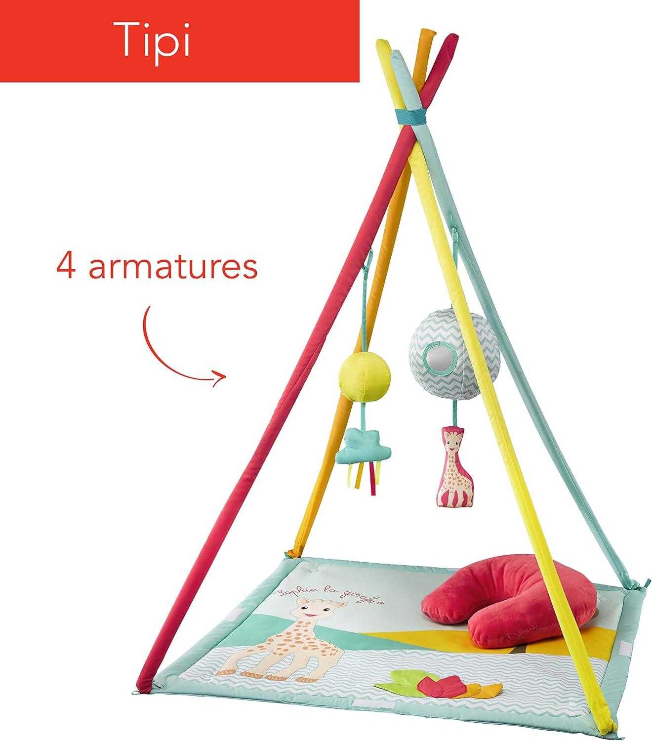 imageSophie la Girafe tipi bb avec tapis dveil volutif