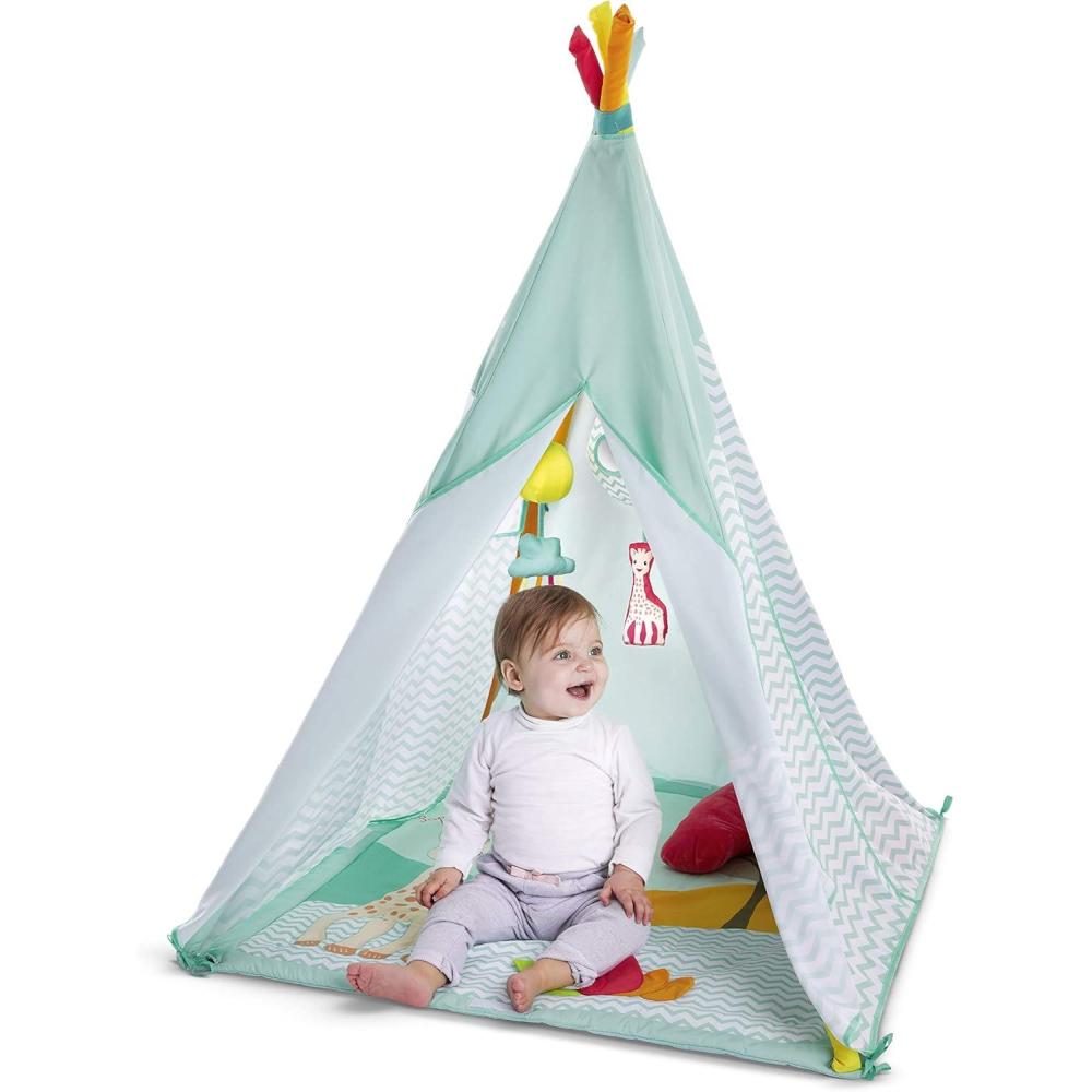 imageSophie la Girafe tipi bb avec tapis dveil volutif