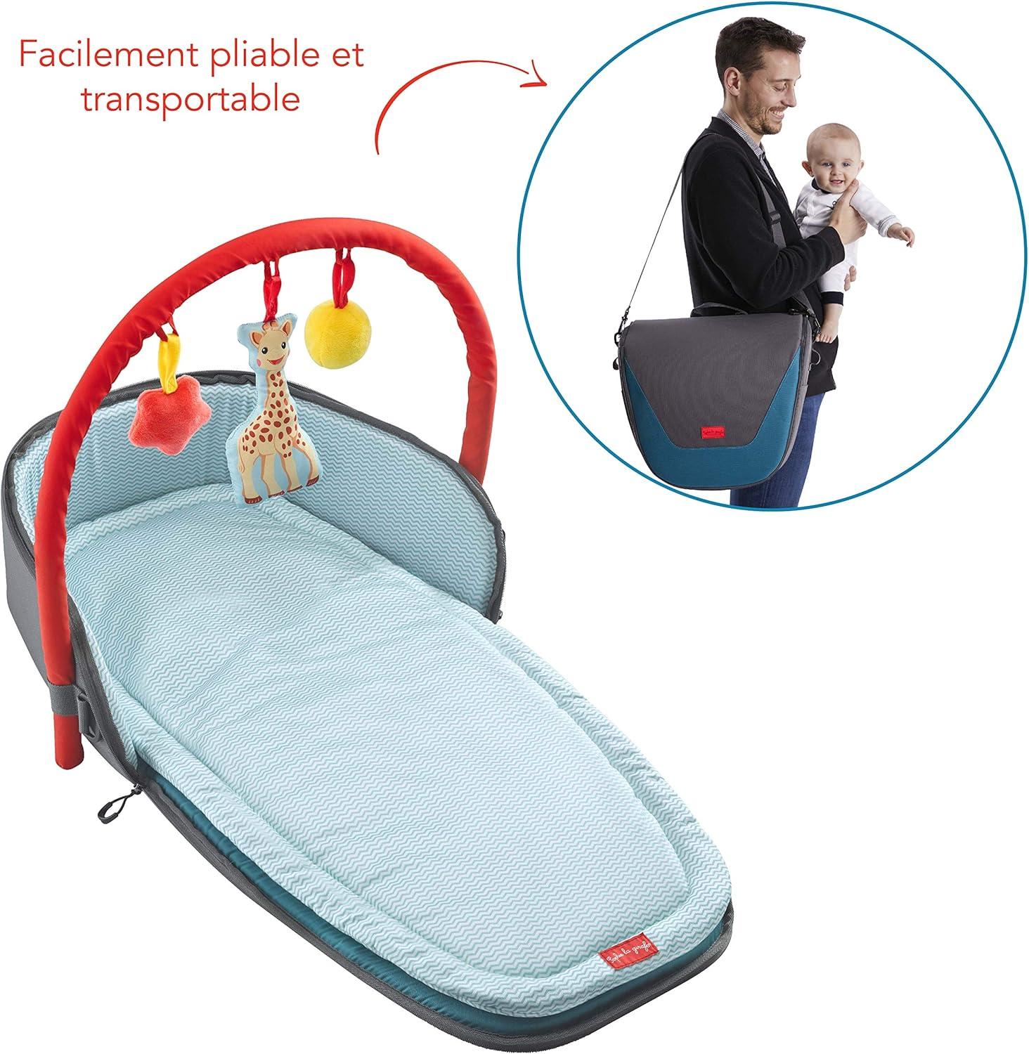 imageSophie la Girafe Tapis dveil avec Arche dactivits et Sac de Transport 240126