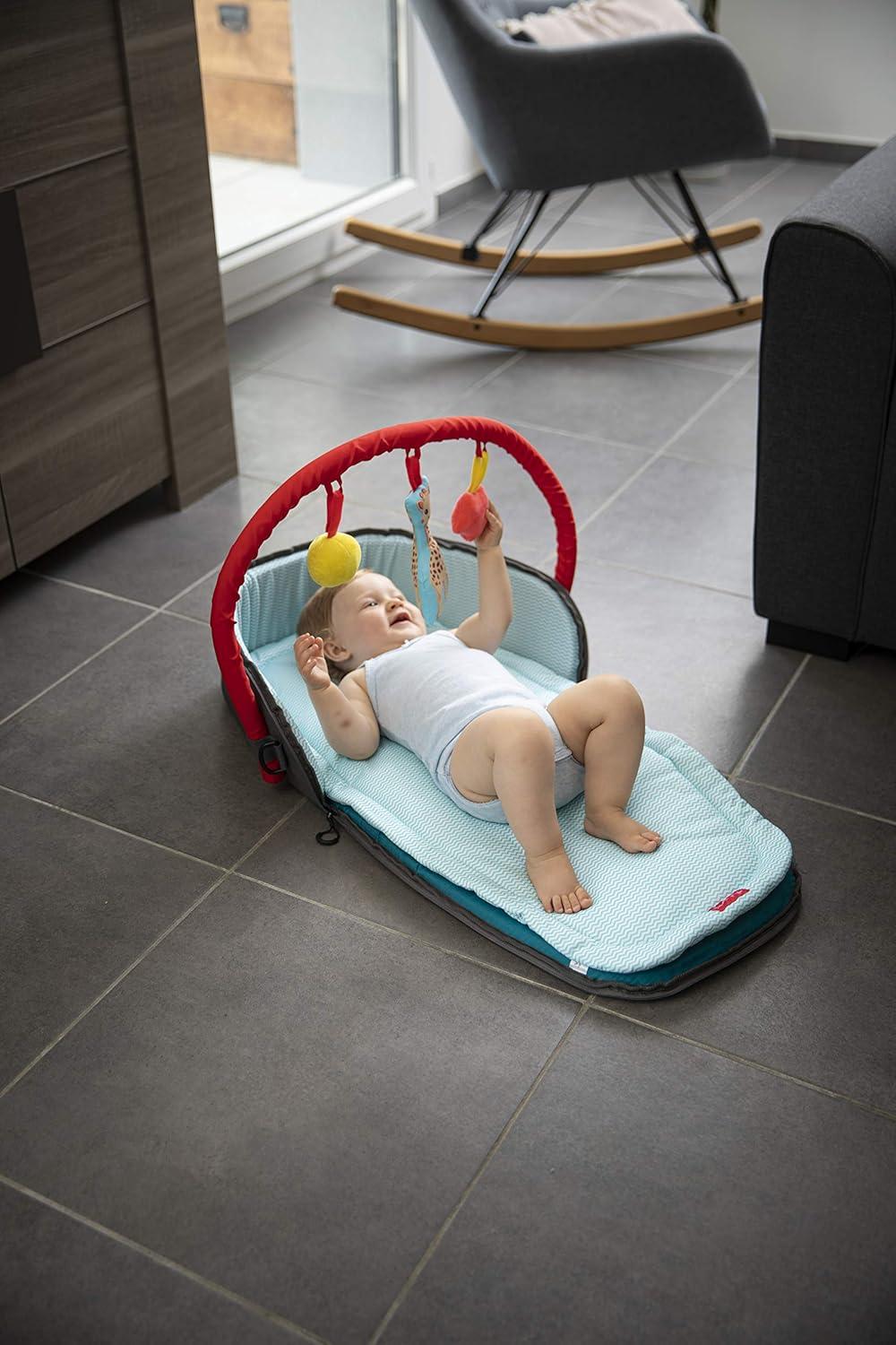 imageSophie la Girafe Tapis dveil avec Arche dactivits et Sac de Transport 240126