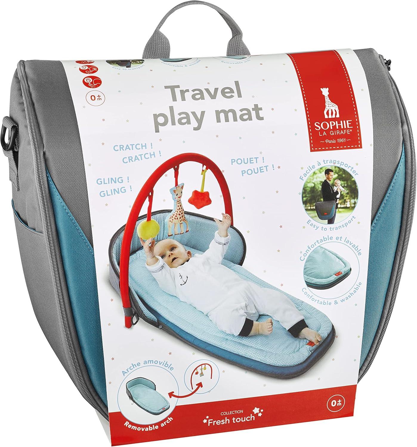 imageSophie la Girafe Tapis dveil avec Arche dactivits et Sac de Transport 240126